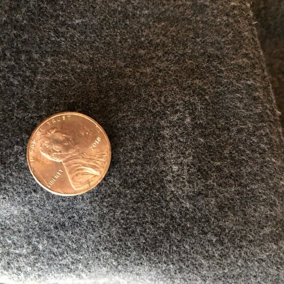 J. Jill Vest Women’s XS Charcoal Grey Faux Fur Trim Metal Buttons Flawed - Picture 9 of 9